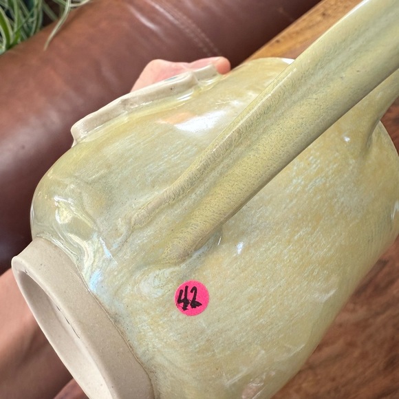 Studio Pottery Yellow Ceramic Mug with 'yada yada yada' Design - Picture 5 of 7